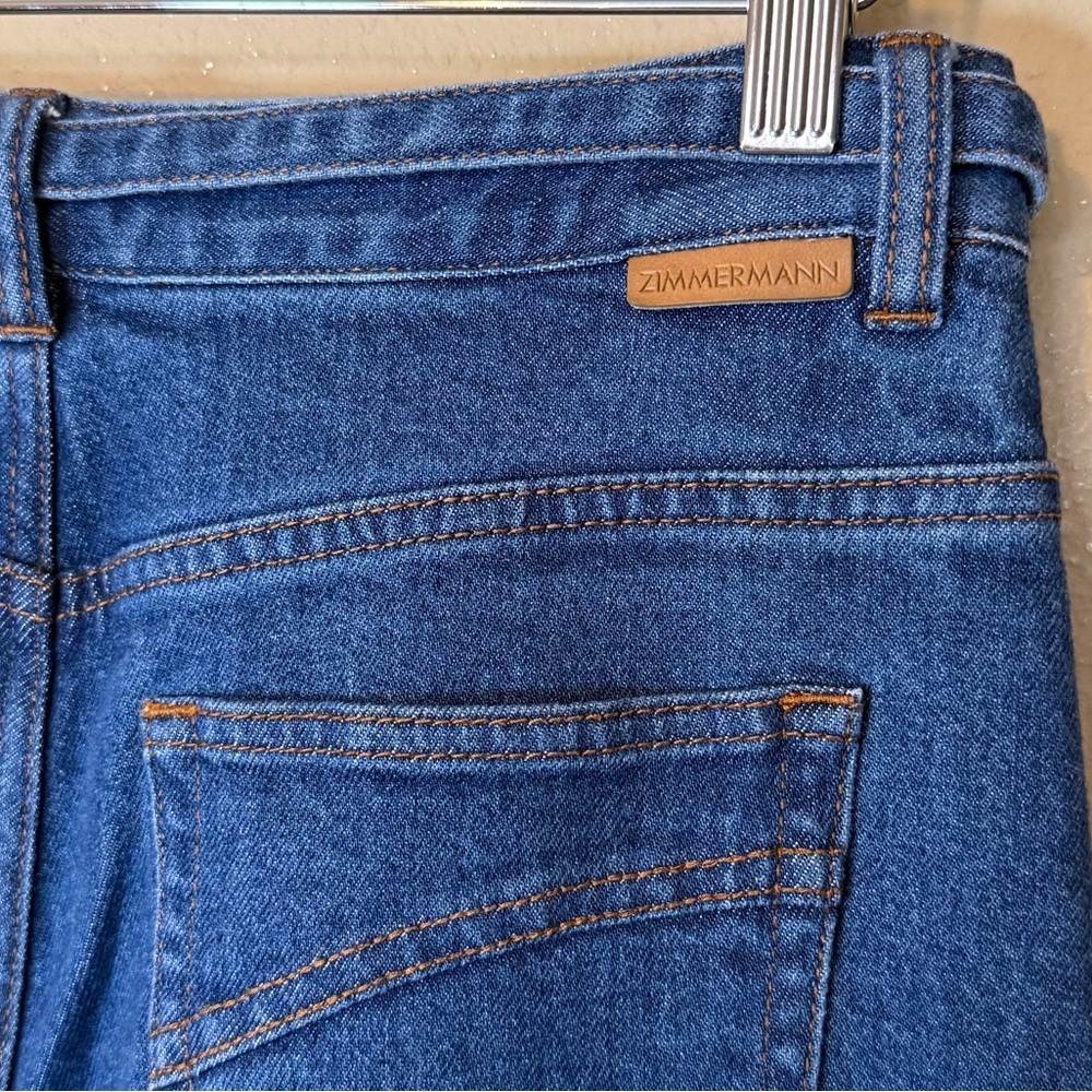 Zimmermann Illuminate Belted Wide Leg High Rise Jeans Size 28 - Picture 6 of 9